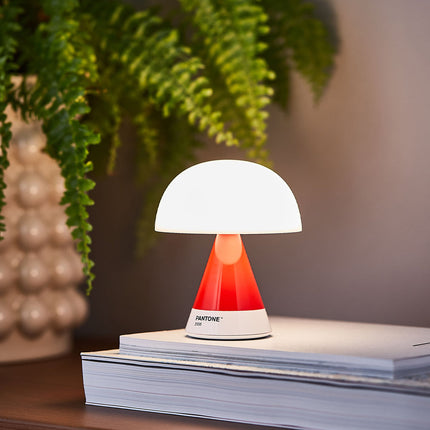 Lexon Mina M Medium Portable Led Lamp PANTONE -2035 Red.