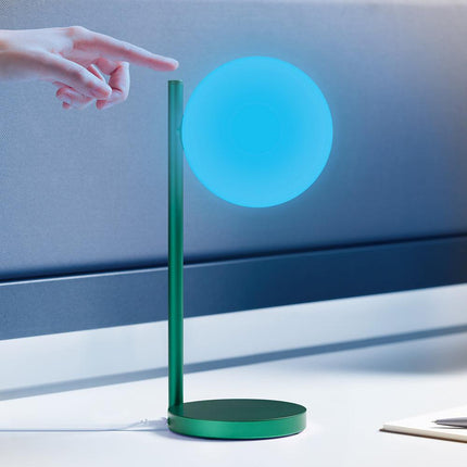 Lexon Bubble Desk Lamp With Built-In Wireless Charger - Green.
