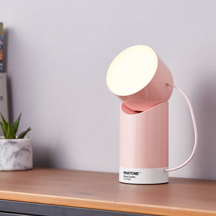 Lexon Orbe Portable Led Lamp With Moving Head PANTONE - Rose Pink.