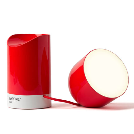 Lexon Orbe Portable Led Lamp With Moving Head PANTONE - 2035 Red.