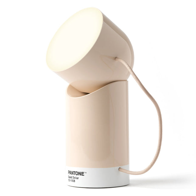 Lexon Orbe Portable Led Lamp With Moving Head PANTONE - Sand.