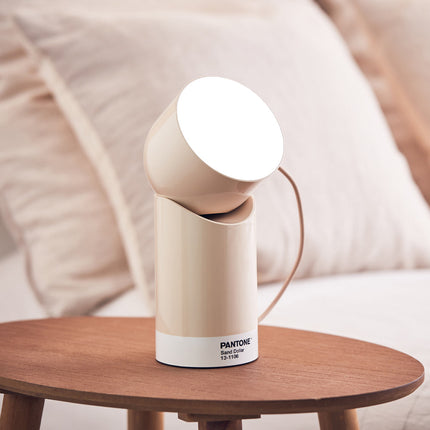 Lexon Orbe Portable Led Lamp With Moving Head PANTONE - Sand.