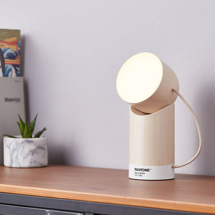 Lexon Orbe Portable Led Lamp With Moving Head PANTONE - Sand.