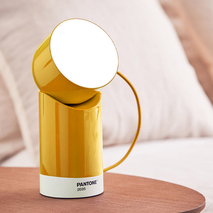 Lexon Orbe Portable Led Lamp With Moving Head PANTONE - Yellow.