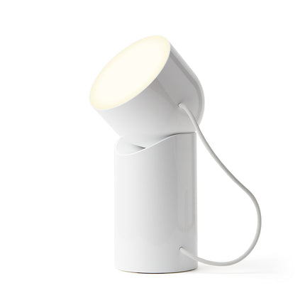 Lexon Orbe Portable Led Lamp With Moving Head - White.