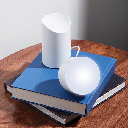 Lexon Orbe Portable Led Lamp With Moving Head - White.