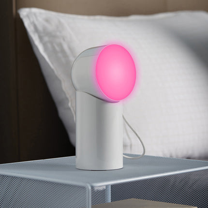 Lexon Orbe Portable Led Lamp With Moving Head - White.