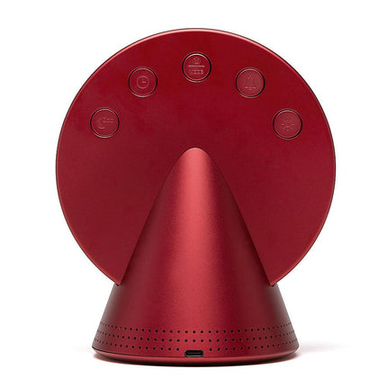 Lexon Conic Radio Alarm Clock With Fm & Built-In Bluetooth Speaker - Red.