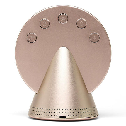 Lexon Conic Radio Alarm Clock With Fm & Built-In Bluetooth Speaker - Gold.