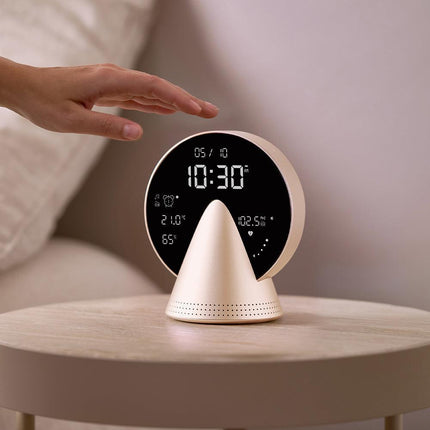 Lexon Conic Radio Alarm Clock With Fm & Built-In Bluetooth Speaker - Gold.