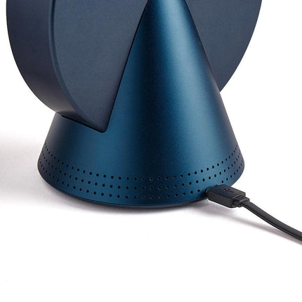Lexon Conic Radio Alarm Clock With Fm & Built-In Bluetooth Speaker - Blue.