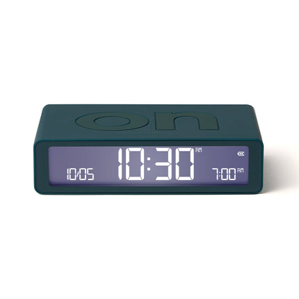 Lexon Flip Classic Reversible Alarm Clock - Blue.
