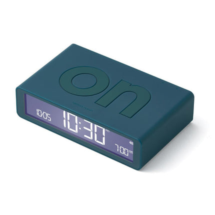 Lexon Flip Classic Reversible Alarm Clock - Blue.