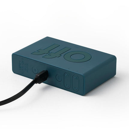 Lexon Flip Classic Reversible Alarm Clock - Blue.