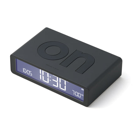 Lexon Flip Classic Reversible Alarm Clock - Grey.