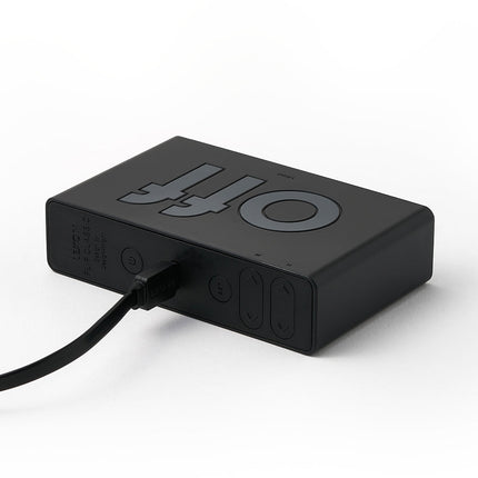 Lexon Flip Classic Reversible Alarm Clock - Black.