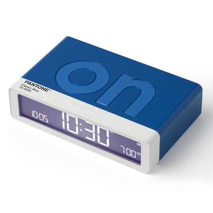 Lexon Flip Classic Reversible Alarm Clock PANTONE - Classic Blue.