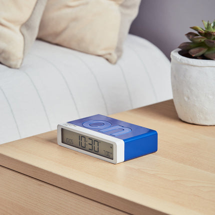 Lexon Flip Classic Reversible Alarm Clock PANTONE - Classic Blue.