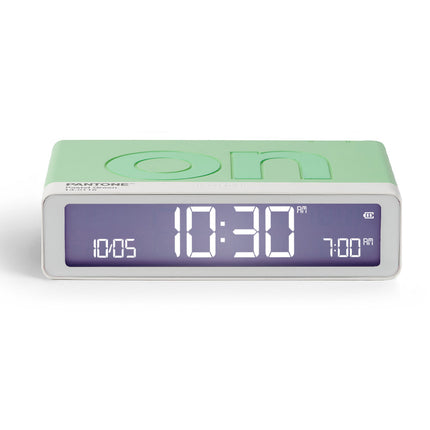 Lexon Flip Classic Reversible Alarm Clock PANTONE - Green.