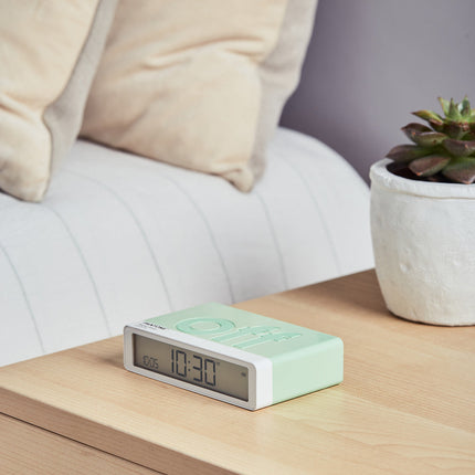 Lexon Flip Classic Reversible Alarm Clock PANTONE - Green.