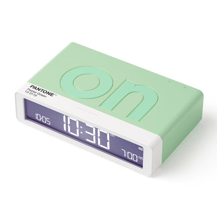 Lexon Flip Classic Reversible Alarm Clock PANTONE - Green.