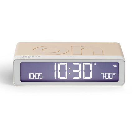 Lexon Flip Classic Reversible Alarm Clock PANTONE - Sand.