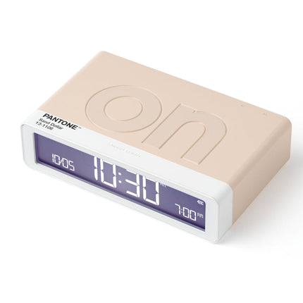 Lexon Flip Classic Reversible Alarm Clock PANTONE - Sand.