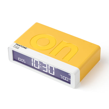 Lexon Flip Classic Reversible Alarm Clock PANTONE - Yellow.