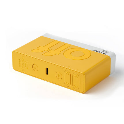 Lexon Flip Classic Reversible Alarm Clock PANTONE - Yellow.
