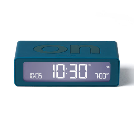 Lexon Flip Mini Reversible Alarm Clock - Blue.