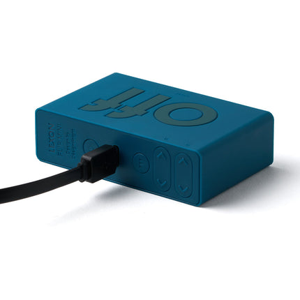 Lexon Flip Mini Reversible Alarm Clock - Blue.