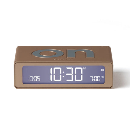 Lexon Flip Mini Reversible Alarm Clock - Gold.