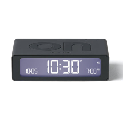 Lexon Flip Mini Reversible Alarm Clock - Grey.