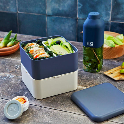 Monbento Mb Square Bento Box - Blue Natural.