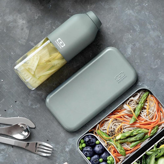 Monbento Mb Positive M Reusable Water Bottle - Green Natural.