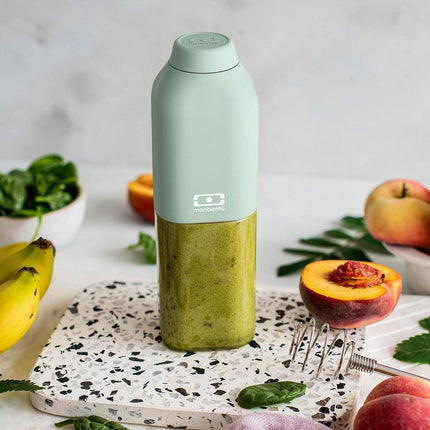 Monbento Mb Positive M Reusable Water Bottle - Green Natural.