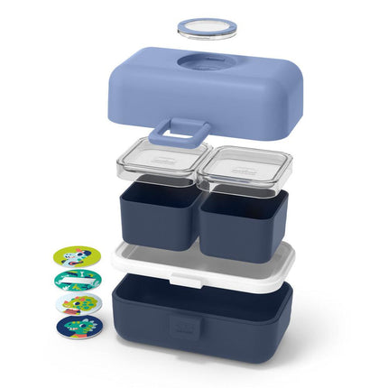 Monbento Mb Tresor Kids Bento Box - Blue Infinity.