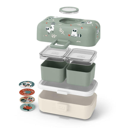 Monbento Mb Tresor Kids Bento Box - Raccoon.