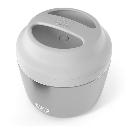 Monbento Mb Element Isolated Bento Box - Metallic Silver.