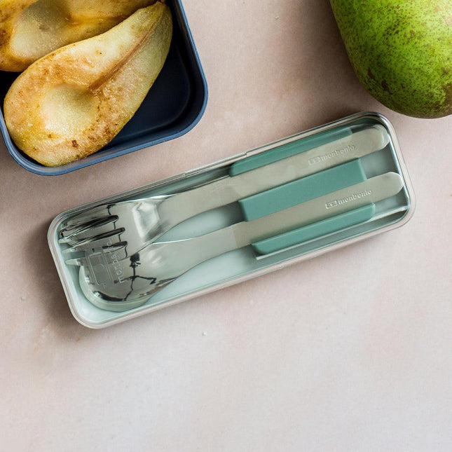 Monbento Mb Slim Box - Trio Knife - Green Natural.