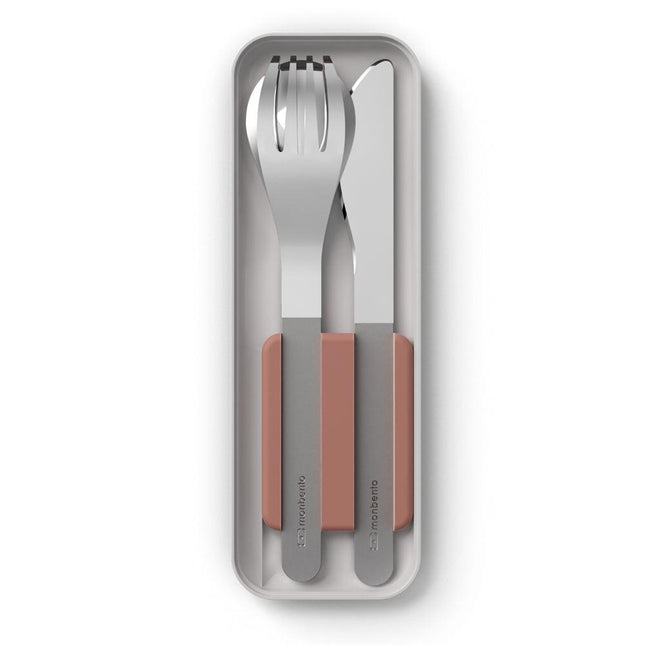 Monbento Mb Slim Box - Trio Knife - Rosa Moka.