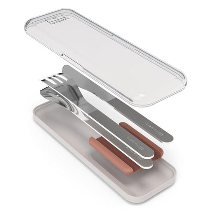 Monbento Mb Slim Box - Trio Knife - Rosa Moka.