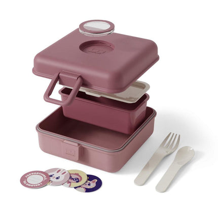 Monbento Mb Sandwich Lunch Box Snacky - Pink Blush.