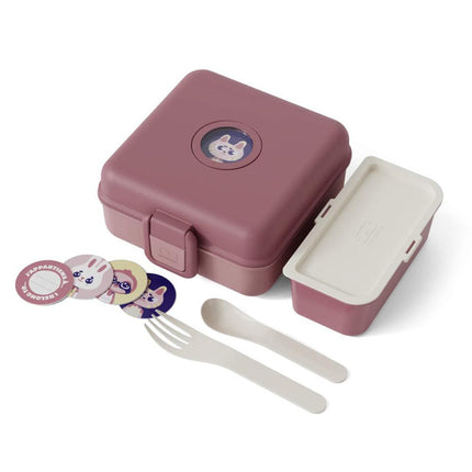 Monbento Mb Sandwich Lunch Box Snacky - Pink Blush.