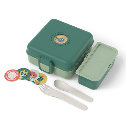 Monbento Mb Sandwich Lunch Box Snacky - Green Forest.
