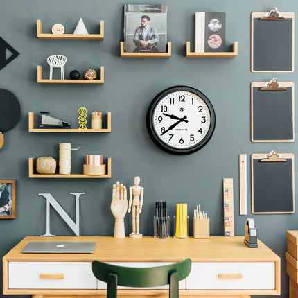 Newgate 50S Electric Clock Black.