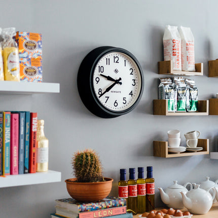 Newgate 50S Electric Clock Black.