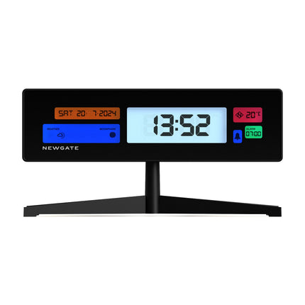 Newgate Monolith Lcd Alarm Clock Fire Engine Red.