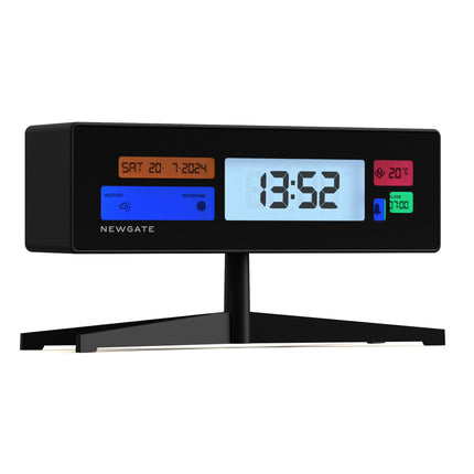 Newgate Monolith Lcd Alarm Clock Fire Engine Red.