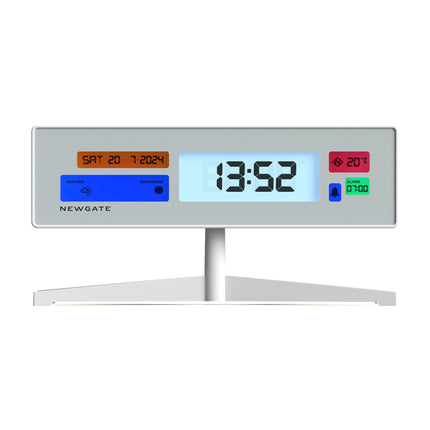 Newgate Monolith Lcd Alarm Clock Fire Engine Red.